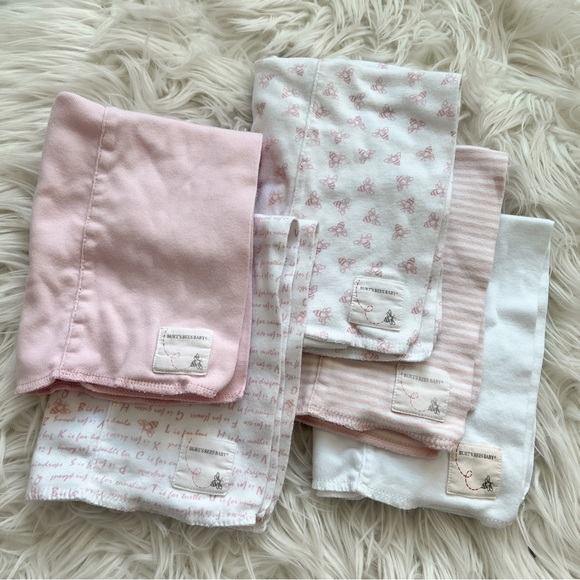 Burt's Bees Baby Other - Burt’s Bees Baby | Organic Cotton Burp Cloths - Bundle of 5